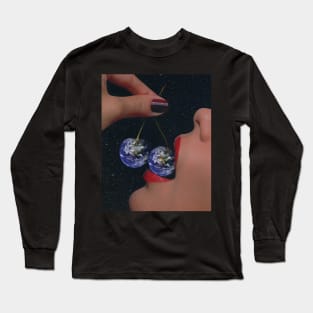 The Woman Who Eaten the Worlds Long Sleeve T-Shirt